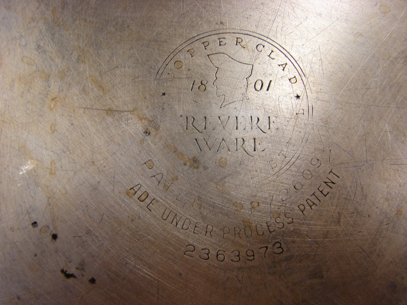 Vintage Copper Bottom Revere Ware 6 Quart Stock Pot Heavy Duty Commercial w/ Dome Lid - Image 4