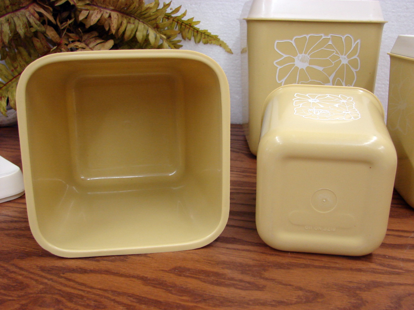 Vintage MCM Mustard Yellow Canister Set Baking Jars w/ Fruit Decals – Shop  Cool Vintage Decor