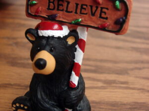 New Big Sky Carvers Bearfoots Bears Jeff Fleming Believe Ornament