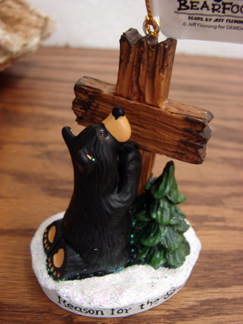 New Big Sky Carvers Bearfoots Bears Jeff Fleming Reason for the Season Ornament