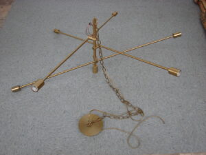 Vintage Long Arm Adjustable MCM Ceiling Light Chandelier Sputnik