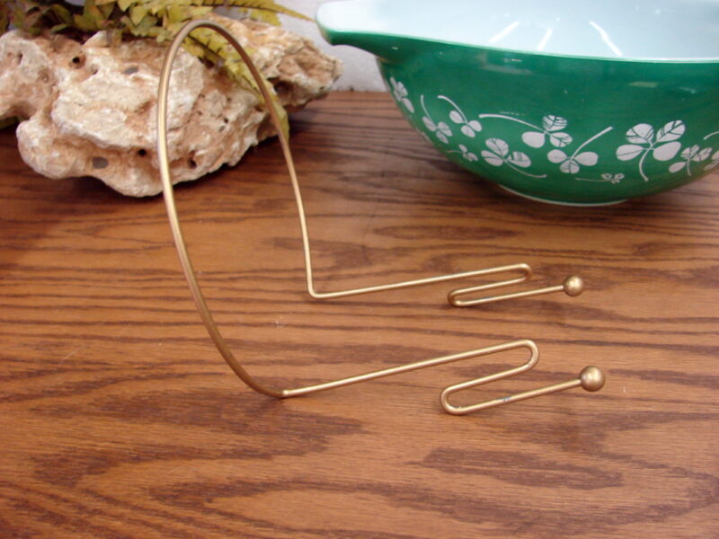Vintage PYREX JAJ Emerald Green Clover Salad Set Original Bracket 1960&#8217;s, Moose-R-Us.Com Log Cabin Decor