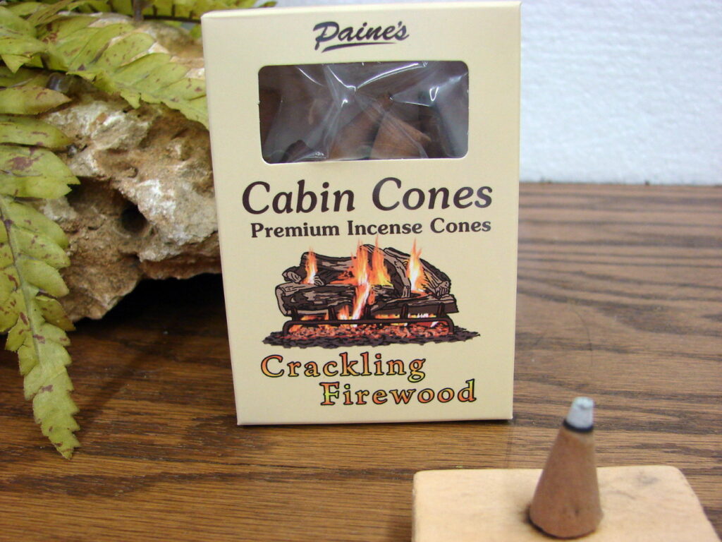 Incense Log Cabin Campfire Memories Balsam Fir Log Incense Wood Burning