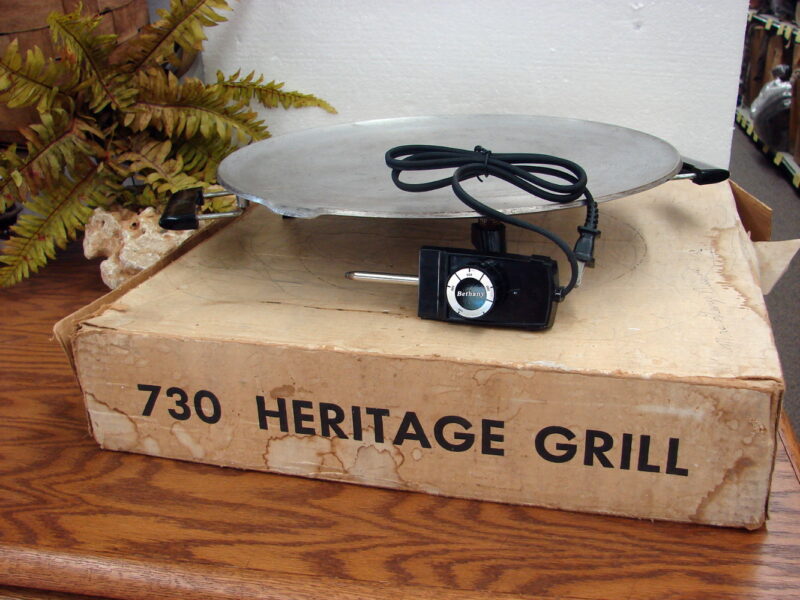 Vintage Bethany Heritage Grill Lefse Griddle #730 Complete, Moose-R-Us.Com Antiques Collectibles Log Cabin Decor