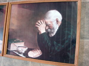 Newer Version Grace & Gratitude Wood Framed Prints Man Woman Praying