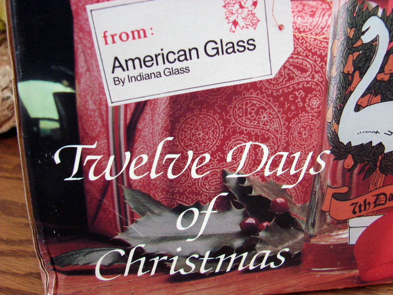 Vintage Indiana Glass Complete Set 12 Days of Christmas Glasses NIB - Image 2