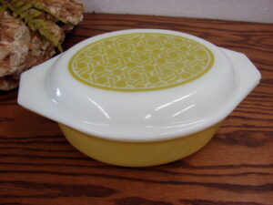 Vintage Pyrex Corelle Spring Green Crazy Daisy Dinnerware and Accessories, Moose-R-Us.Com Log Cabin Decor