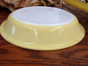 Vintage PYREX Desert Dawn Yellow Fleck Pie Plate #209