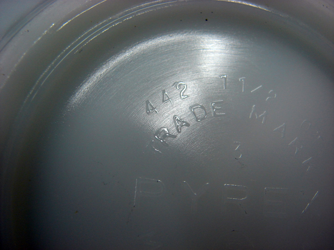 Set/3 Vintage PYREX Gooseberry Black and White Cinderella Nesting Mixing Bowl Set - Image 5