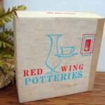 Vintage Red Wing Pottery Empty Dinnerware Box
