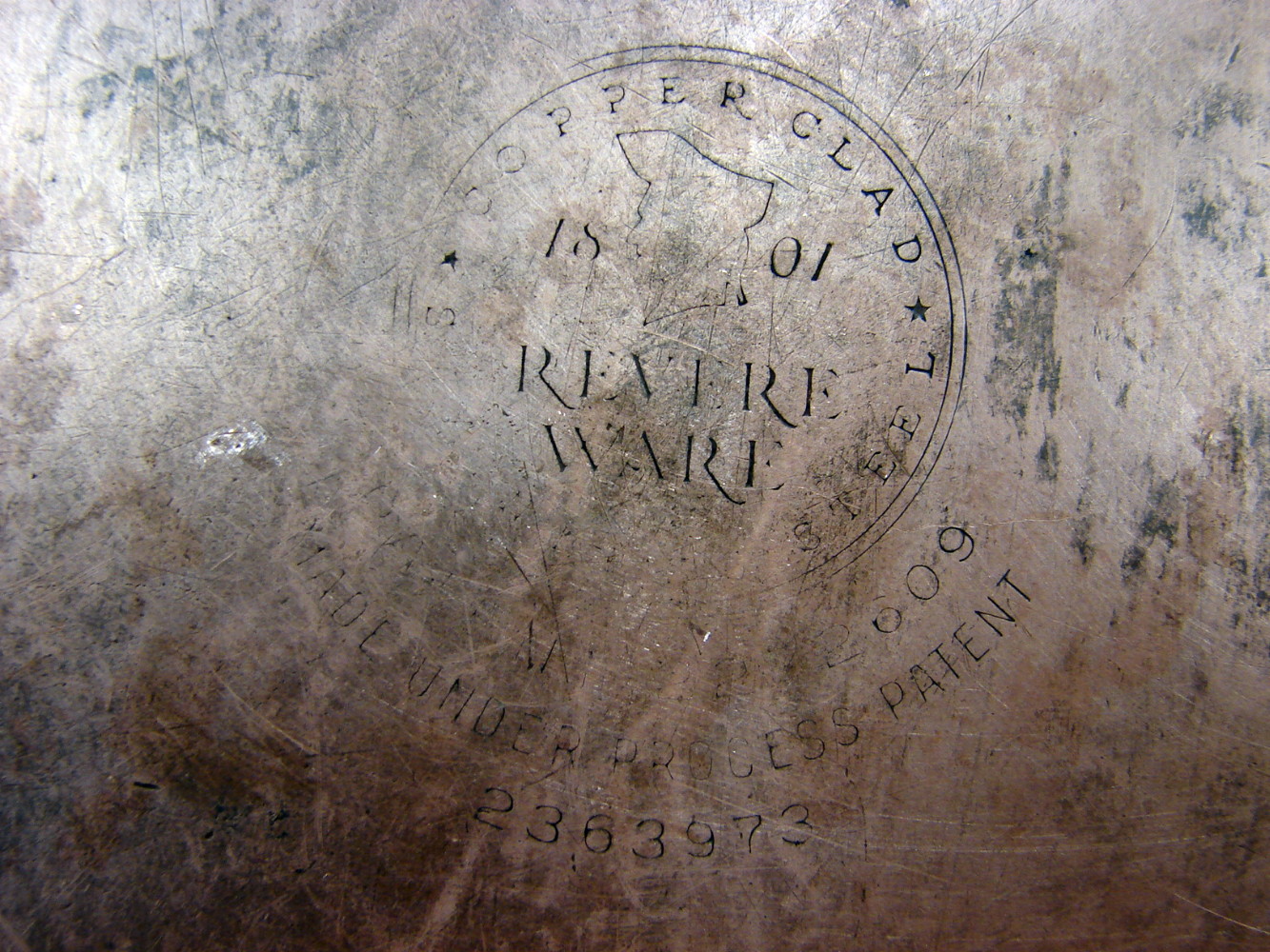 Vintage Copper Bottom Revere Ware 12" Skillet Frying Pan w/ Lid Chicken Fryer - Image 4