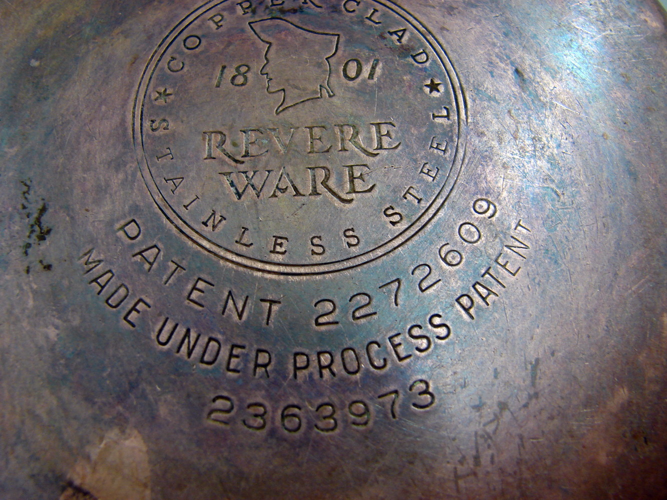 Vintage Copper Bottom Revere Ware 6 Cup Percolator Coffee Pot Maker Fire King Glass Knob - Image 3