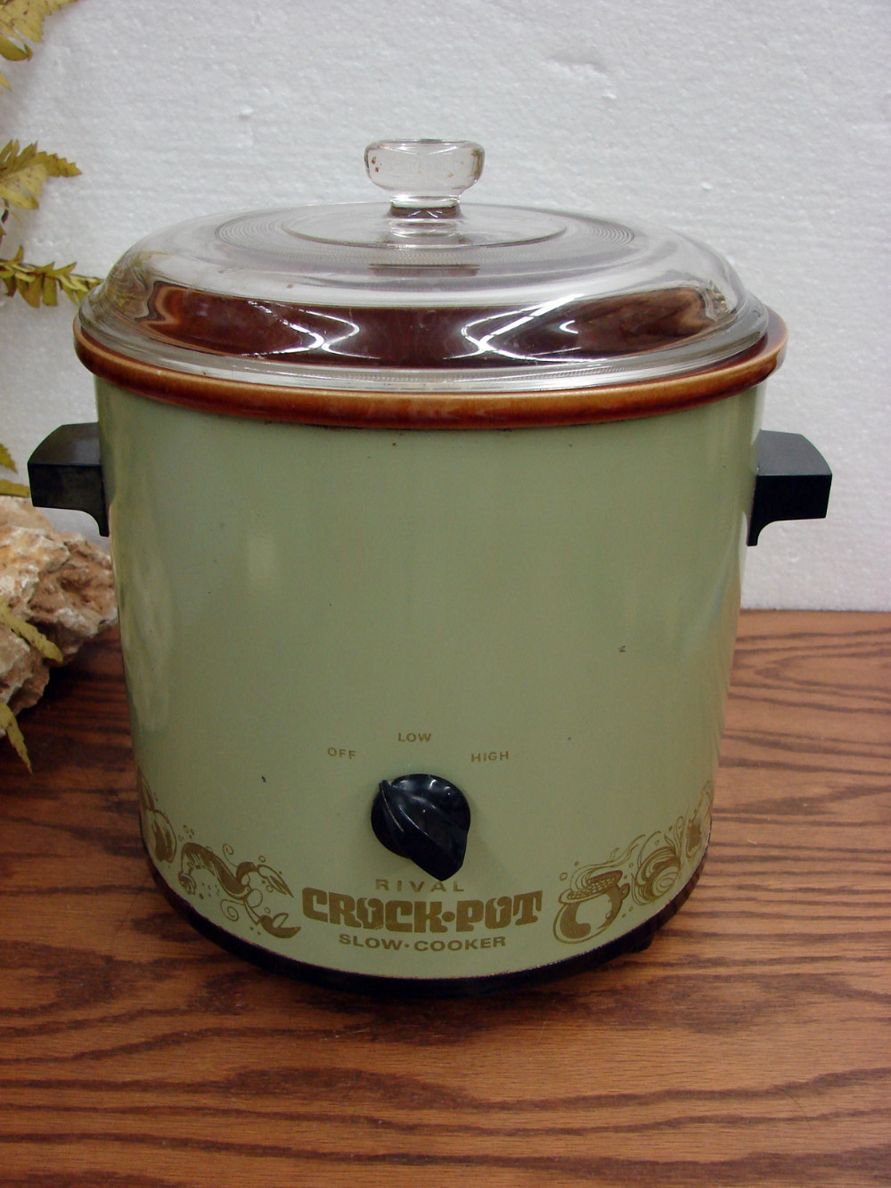 Sold at Auction: Rival Stoneware Crock Pot Slow Cooker Oval