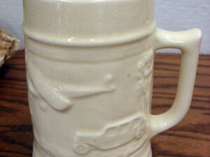 Vintage Red Wing Stoneware Transportation Mug Stein 1933 Worlds Fair