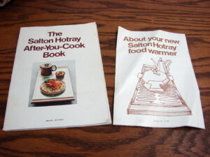 Vintage MCM Electric Hostess Warming Tray Get the Most from your Salton Manuals