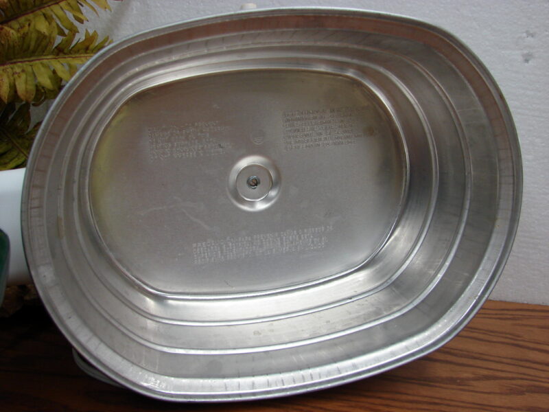 Rival Slow Cooker 3755 5.5 qt Oval Crock Pot Herbs Stoneware w/ Recipes, Moose-R-Us.Com Antiques Collectibles Log Cabin Decor