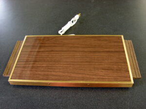Vintage MCM Electric Hostess Warming Tray Jasco Wood Grain #919