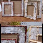 Authentic Native American Birch Bark Crafted Picture Frame