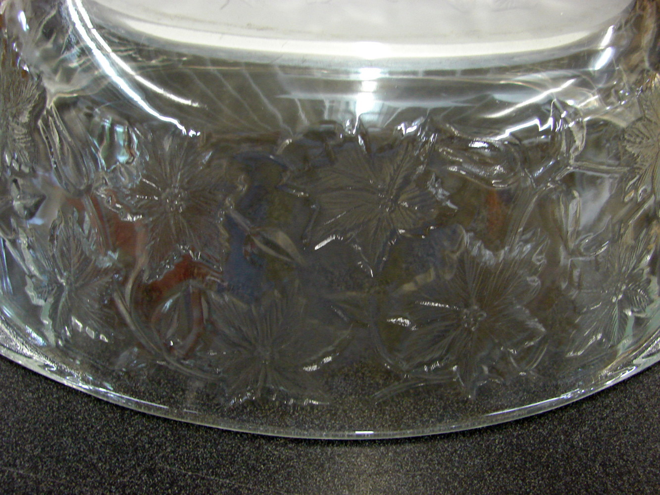 Vintage Retired Fantasia Princess House Crystal Poinsettia Baking