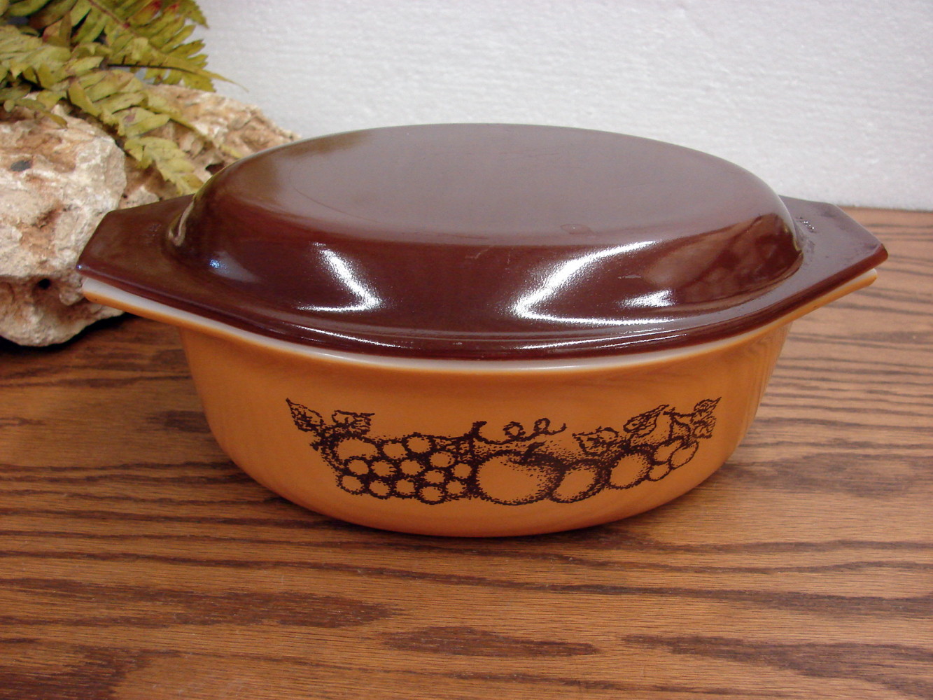 Vintage Pyrex Old Orchard 1 1/2 Quart Mixing Bowl, Pyrex Brown Ombre  Nesting Bowl, Small Brown/orange Pyrex Bowl 