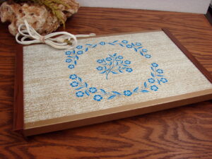 Vintage MCM Electric Hostess Warming Tray Warm-O-Tray Blue Cornflower #60