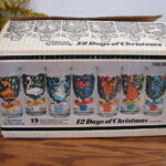 Vintage Brockway Hazel Atlas Complete Set 12 Days of Christmas Glasses NIB - Image 9