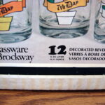 Vintage Brockway Hazel Atlas Complete Set 12 Days of Christmas Glasses NIB - Image 4