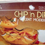 Vintage Anchor Hocking Accent Modern Honey Gold Chip Dip New in Box - Image 2