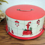 Vintage 1950's Retro Kitchen Bakery Cake Carrier Aluminum Tin Metal - Image 3