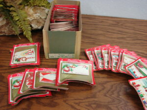 Victorian Vintage Paper Ribbon Winter Scene Sleigh Church Village Roll, Moose-R-Us.Com Log Cabin Decor
