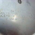 Vintage MCM Electric Waffle Maker Chrome Round Art Deco Pedestal Justrite Mpls - Image 3