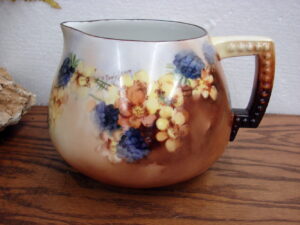 Vintage Limoges Porcelain B. Danielson Signed Pitcher Hand Painted France