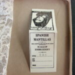 Vintage MCM Spanish Mantilla New in Box Scallop Embroidery Powers Dept Store - Image 4