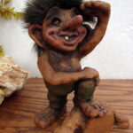 Vintage Nyform Look Out Norwegian Troll w/ Tag Handmade Norway #176