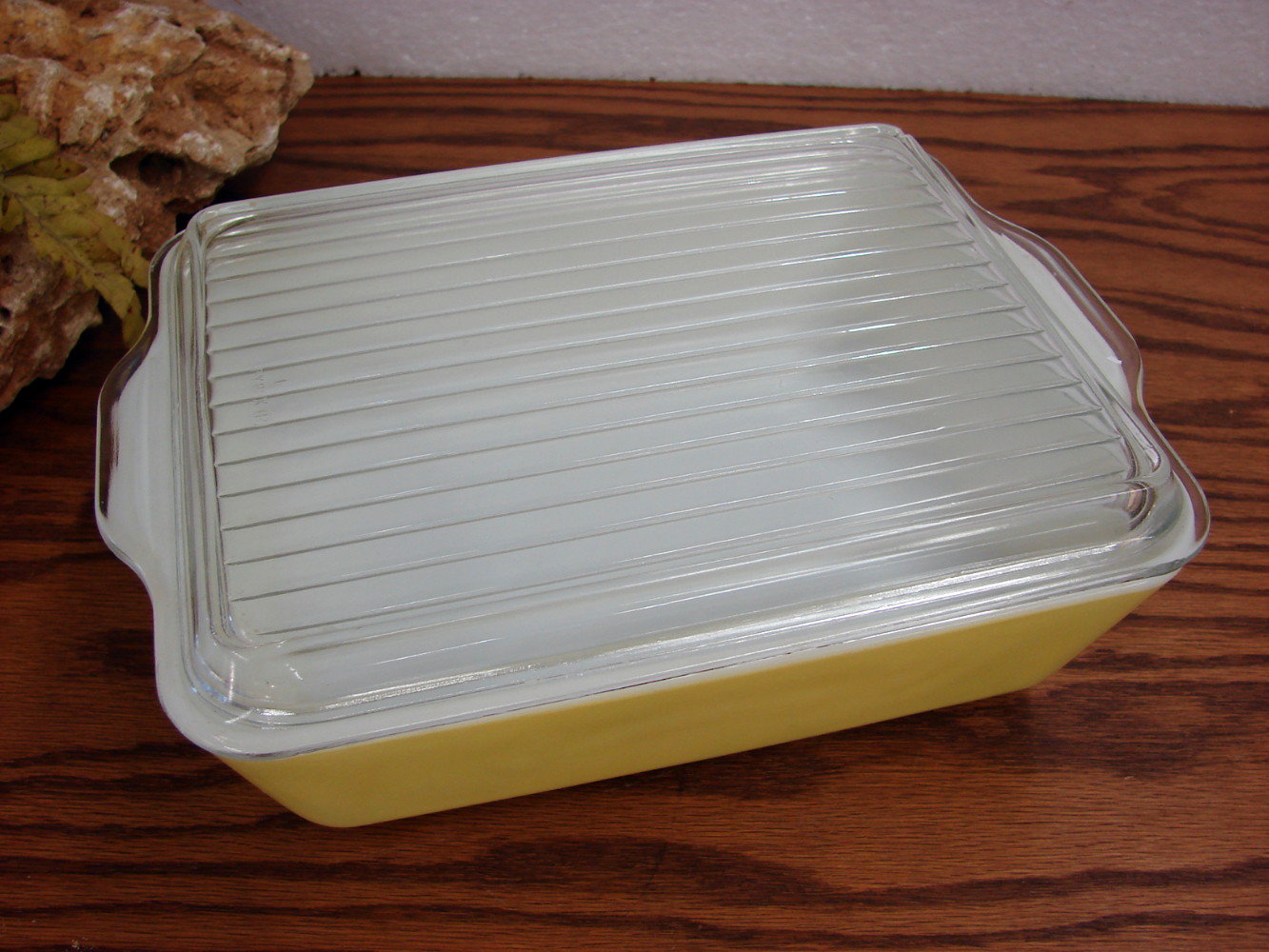 Rectangular Vintage Pyrex Vintage PYREX Primary Color Rectangular Refrigerator Dish Yellow #503 ...