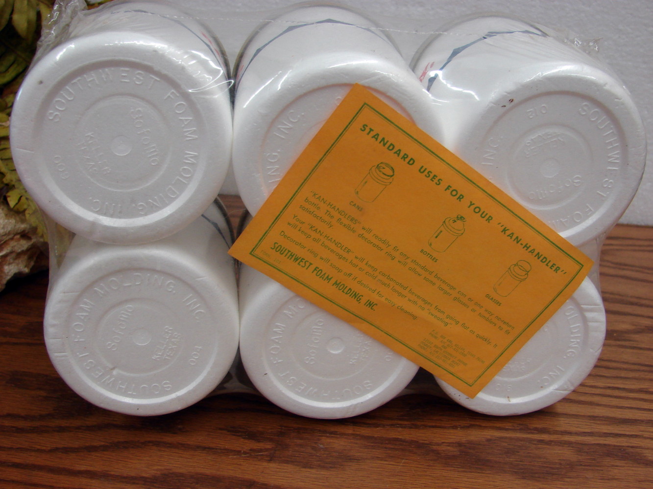 Vintage NOS Thermo Bar Buoy Nautical Boat Ship Styrofoam Can Coozie 6 Pack - Image 2