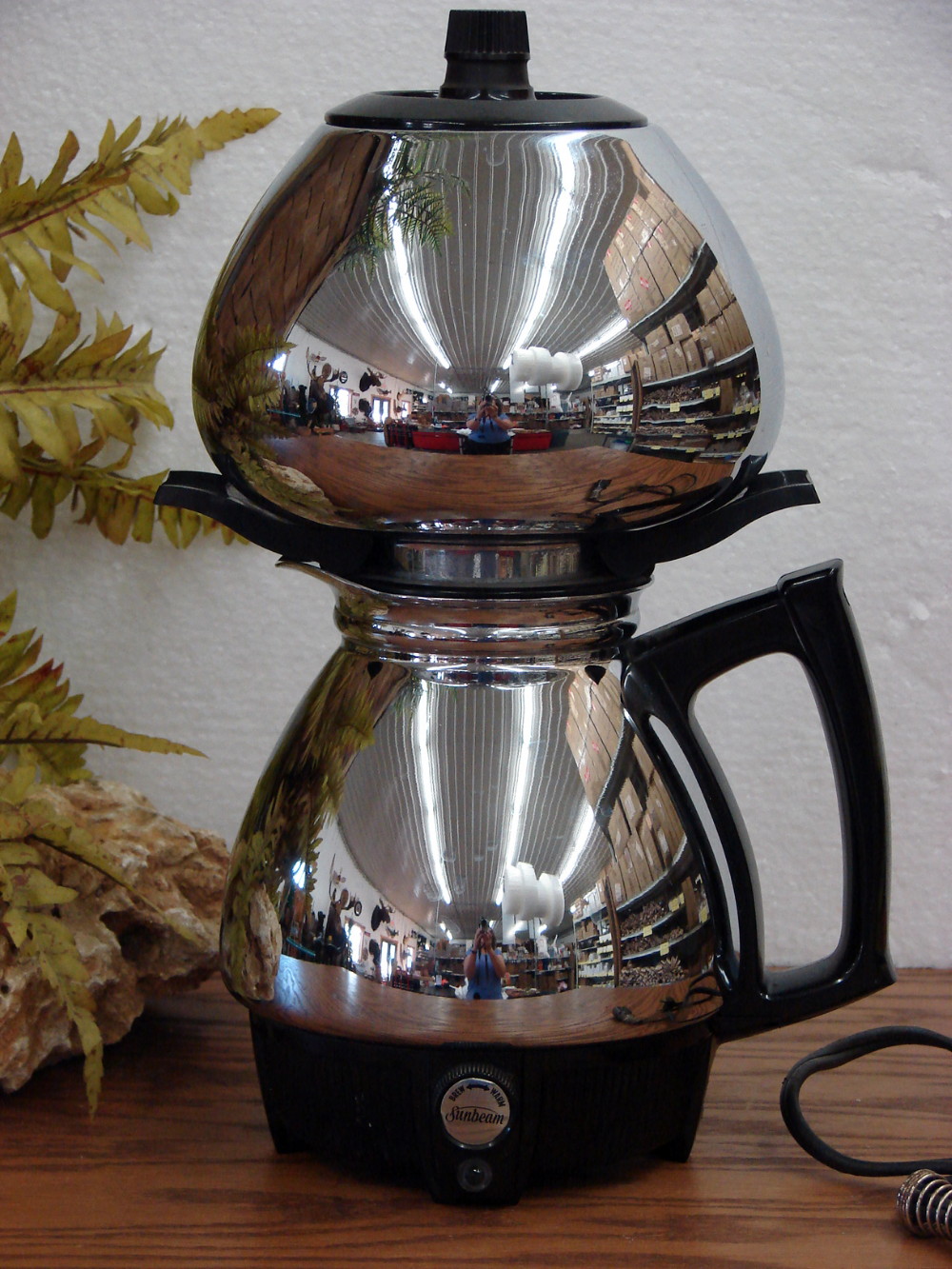 Vintage Empire 1 Cup Aluminum Electric Coffee Percolator 63-T