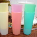 Vintage Tupperware Ice Tea Lemon aid Carousel Caddy Glasses Stirrers Coasters - Image 4