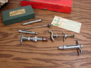 Vintage Farm Master Ideal Vet Tools Syringe Dose Misc