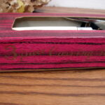 Vintage 3 Pc Meat Carving Set Japan Ivory Embossed Leaves Handle Box - Image 3