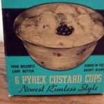 Vintage PYREX 5 Oz #445 Custard Cups Original Box Rimless Style 3 Ring - Image 2
