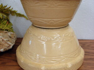 Vintage Western Stoneware Old Sleepy Eye Stein Brown Mug Set/2, Moose-R-Us.Com Log Cabin Decor