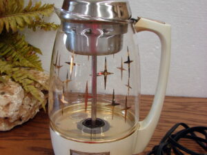 Vintage Proctor Silex Lifelong Atomic Starburst Electric Coffee Percolator Tested Works