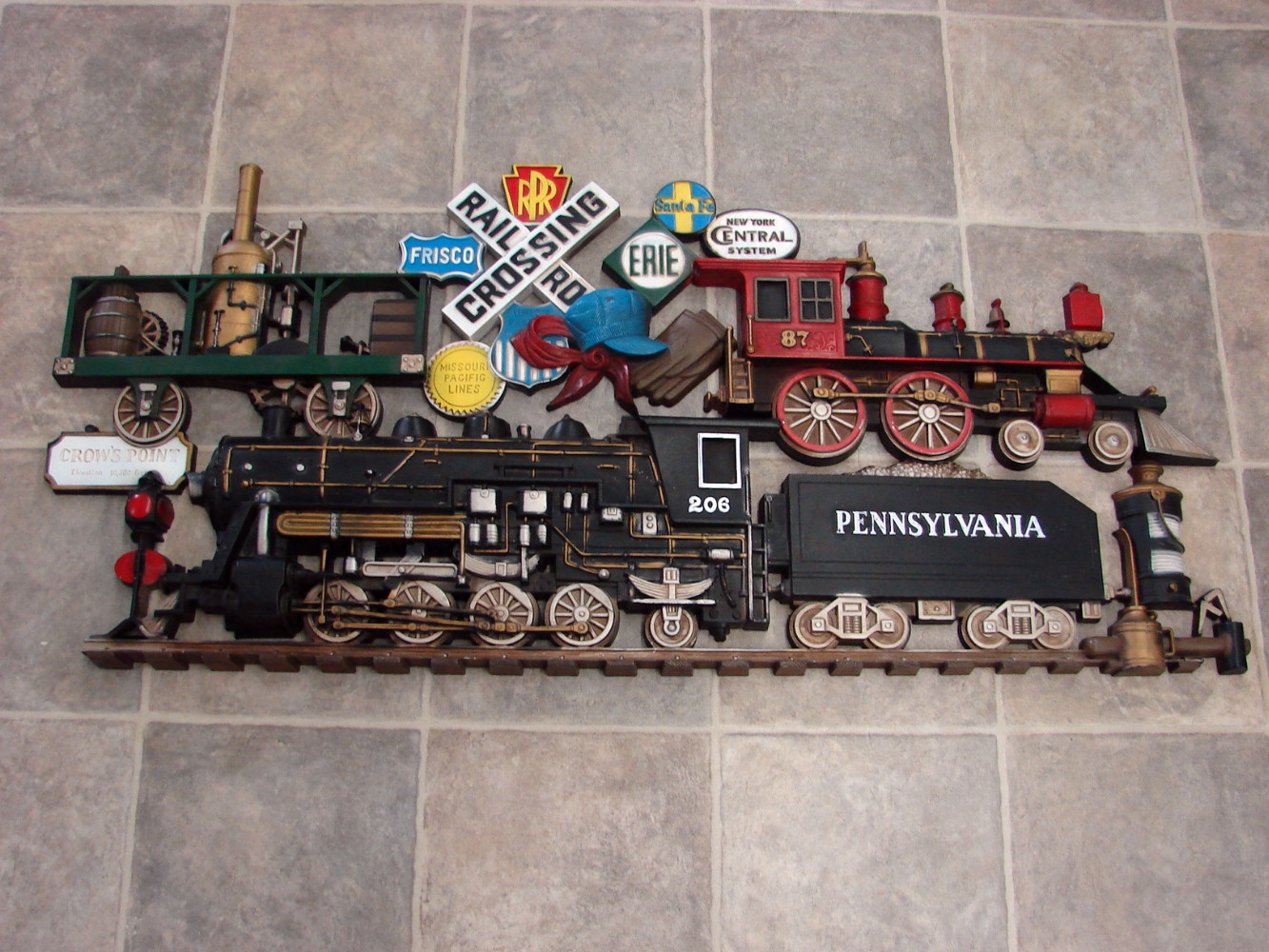 Vintage Burwood Products 3-D Wall Hanging #502 Pennsylvania