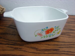 Vintage Corning Ware Corelle Wildflower P-43 Petite Storage Prep Dish