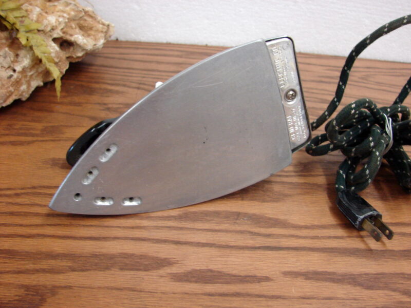 Vintage MCM GE Folding Travel Collapsible Clothes Iron Chrome, Moose-R-Us.Com Antiques Collectibles Log Cabin Decor