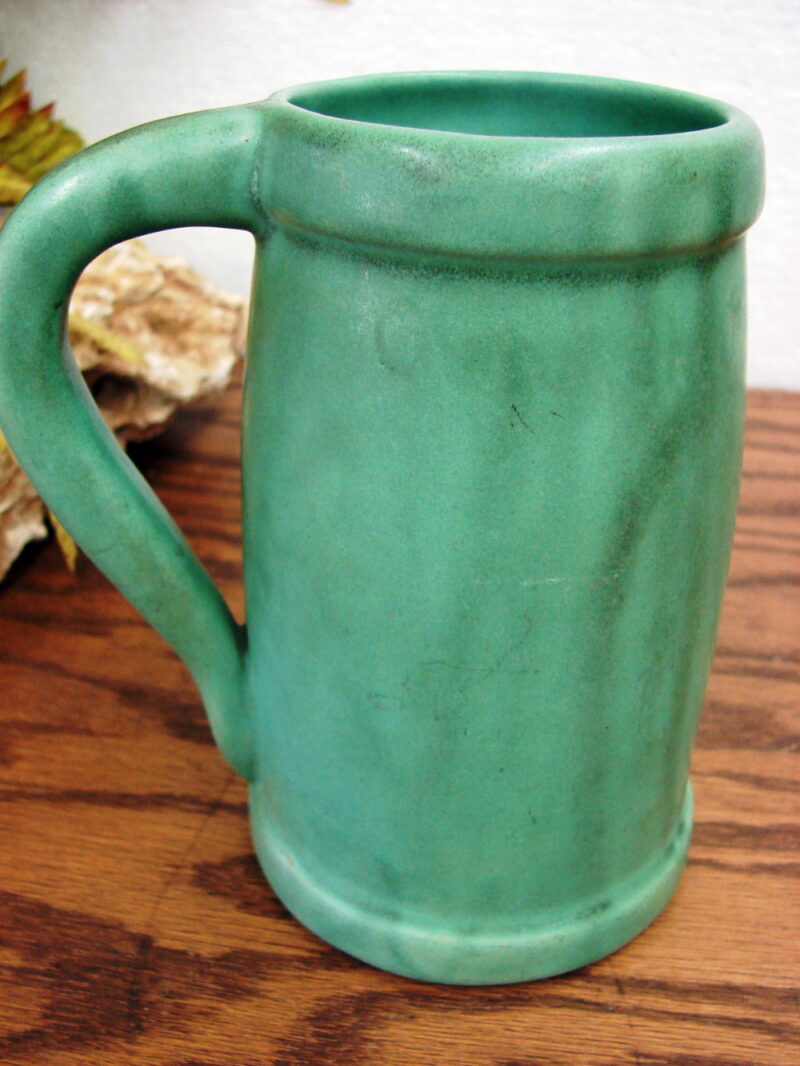 Antique Matte Green Gesundheit Windmill Mug Stein Marked, Moose-R-Us.Com Log Cabin Decor