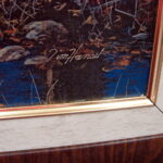 Jim Hansel End of the Road Framed Matted Textured Log Cabin Picture - Image 3