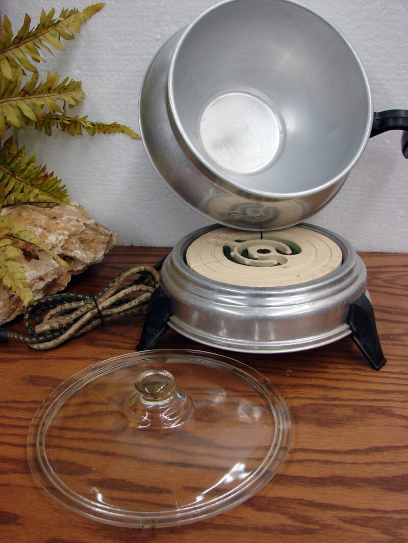 Vintage MCM Chrome Art Deco Popex Popcorn Popper, Moose-R-Us.Com Antiques Collectibles Log Cabin Decor