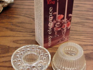 Easy Elegance Posy Ring Set/2 Floral Candle Flower Arrangement NIB